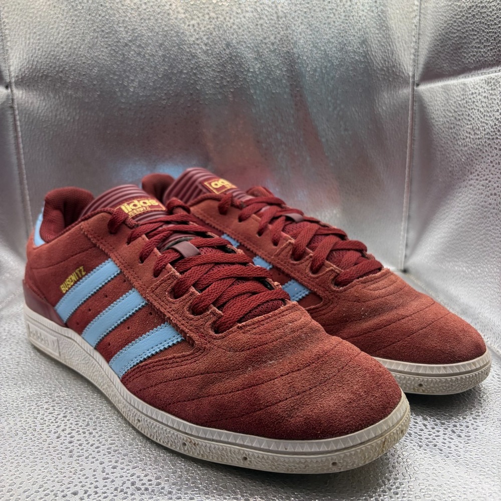 Size 10.5 Adidas Busenitz Pro Collegiate Burgundy Clear Blue Mens Sneaker DB3124